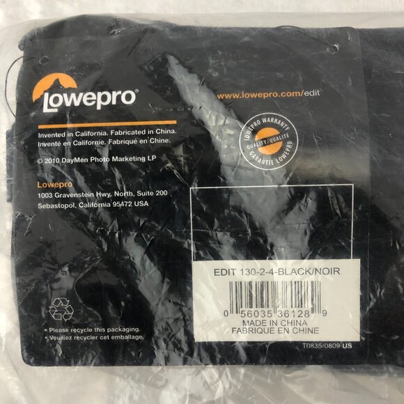 Lowepro Edit 130 Black Digital/Video Bag for Protected Transport/Storage NWT - Picture 10 of 10